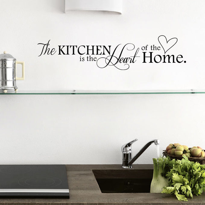 The Kitchen is the Heart of the Home Wall Sticker HomeAdore Shop